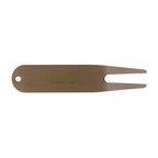 Stainless Steel Divot Repair Tool Laser Engraving - Gold - Front