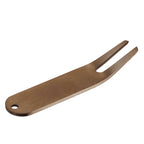 Stainless Steel Divot Repair Tool Laser Engraving - Gold - Right Angle