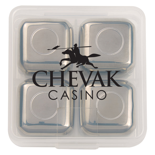 Stainless Steel Ice Cubes in a Case