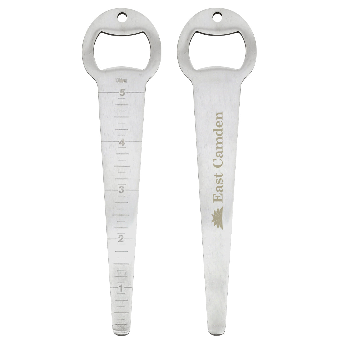 Stainless Steel Seed Depth Tool and Bottle Opener - Silver - Laser