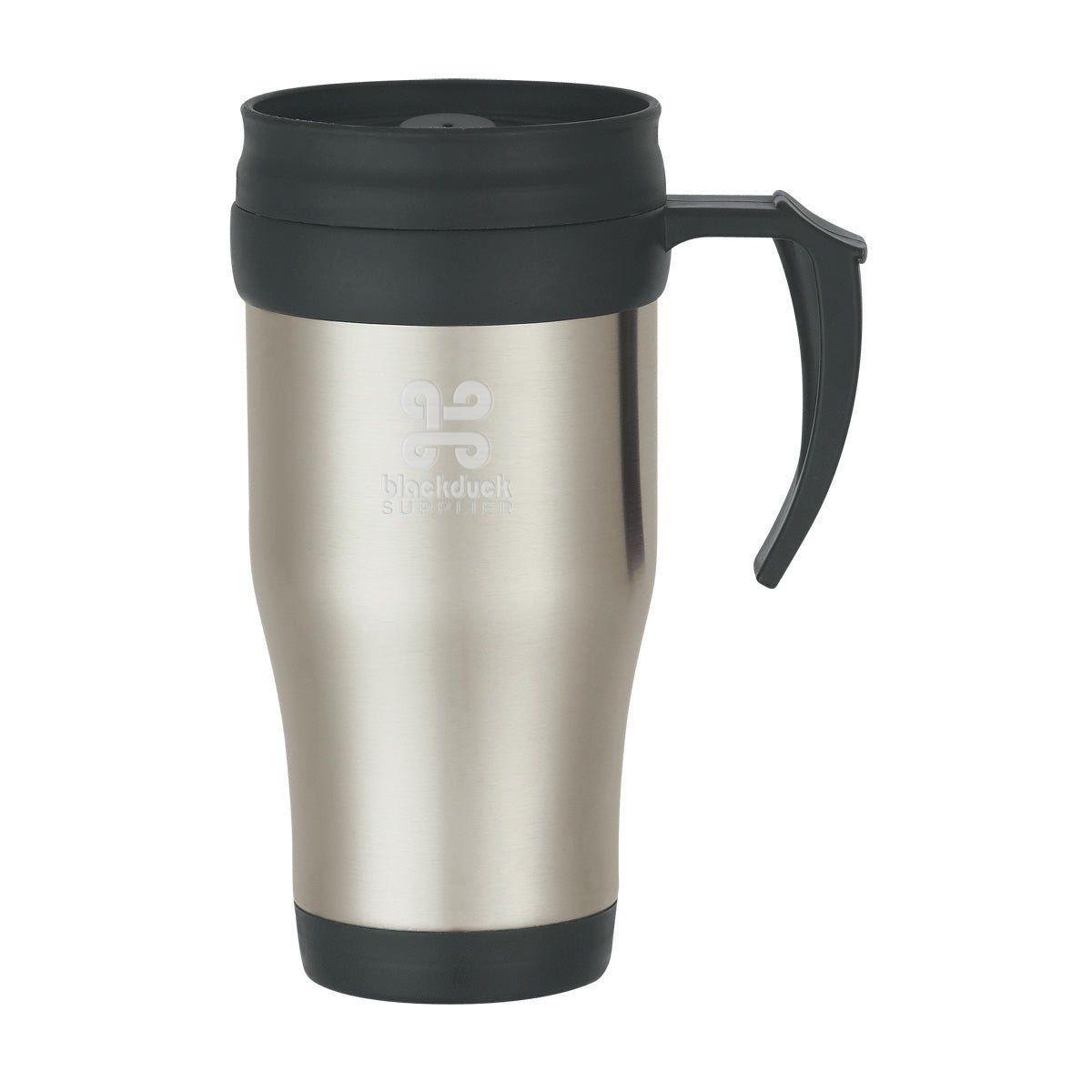 Stainless Steel Slide Action Travel Mug, 16 oz - Laser Engraving