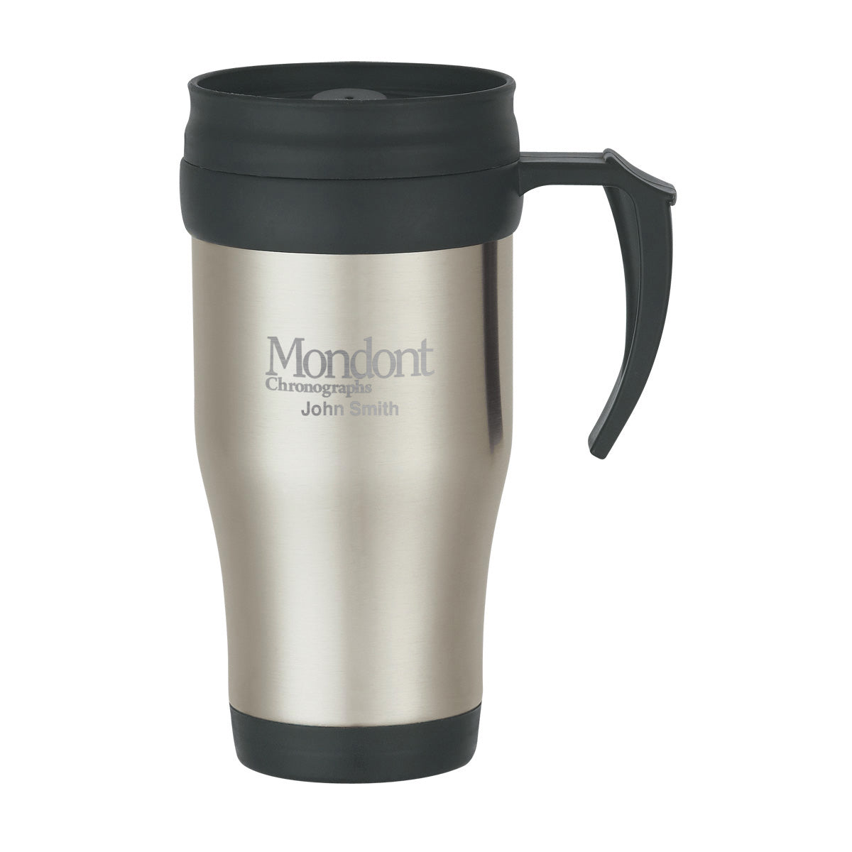Stainless Steel Slide Action Travel Mug, 16 oz - Laser Engraving