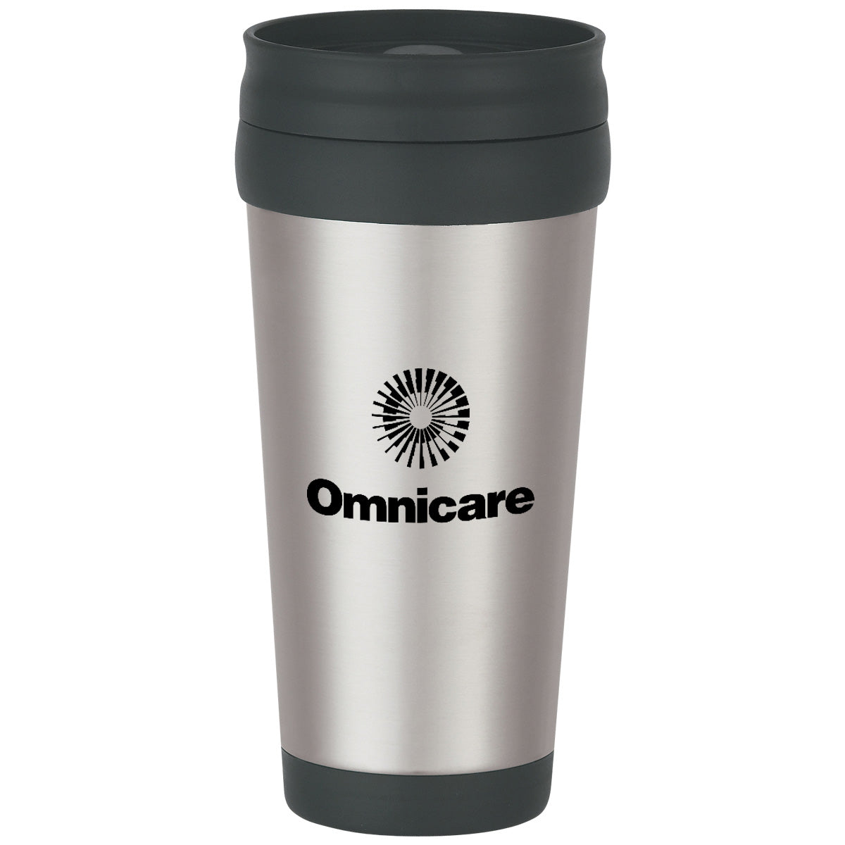 Stainless Steel Slide Action Travel Tumbler, 16 oz - Silk Screen
