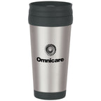 Stainless Steel Slide Action Travel Tumbler, 16 oz - Silk Screen