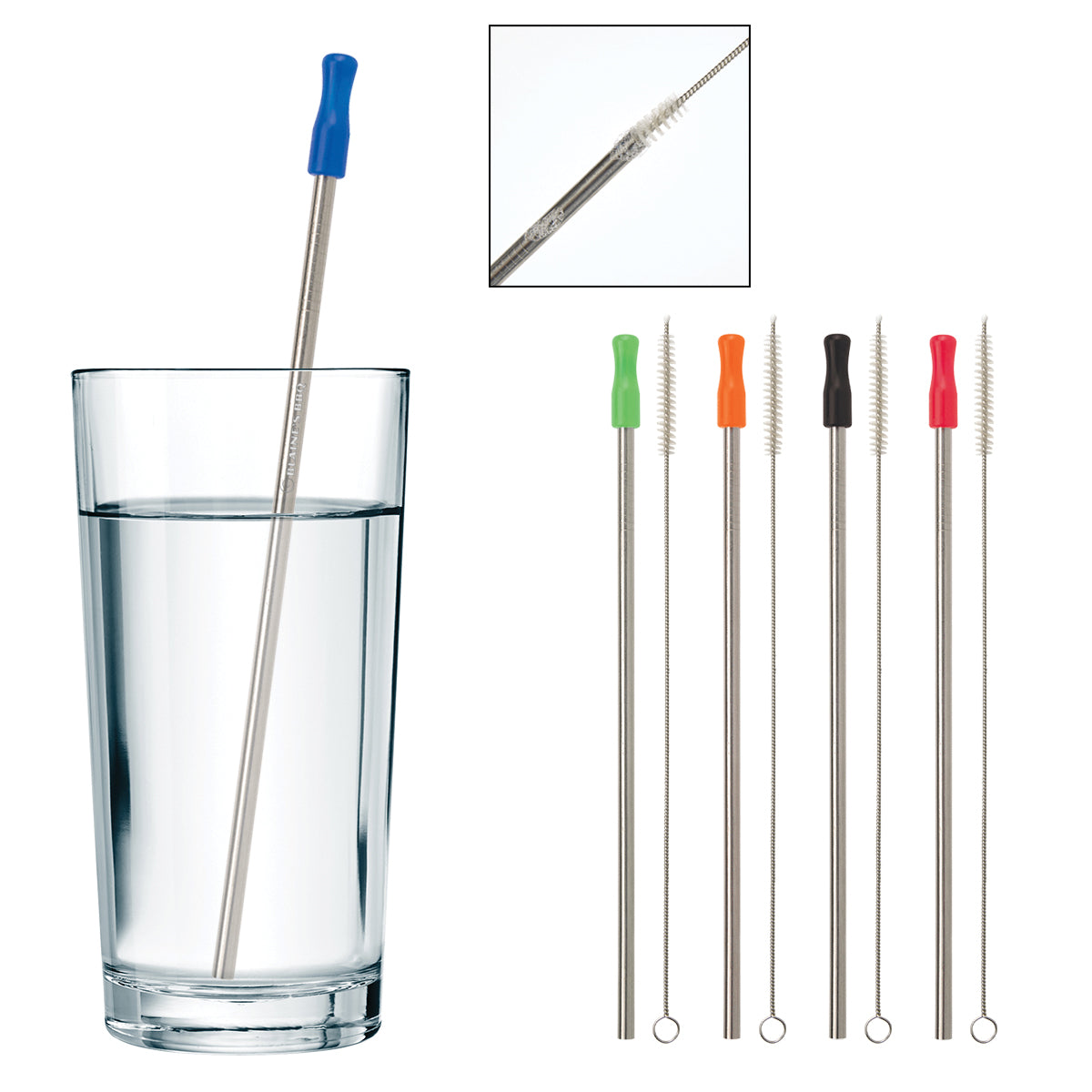 Stainless Steel Straw and Cleaning Brush