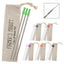 Stainless Steel Straw Kit with Cotton Pouch, Three Pack - 3-Pack Stainless Straw Kit with Cotton Pouch