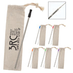 Stainless Steel Straw Kit with Cotton Pouch