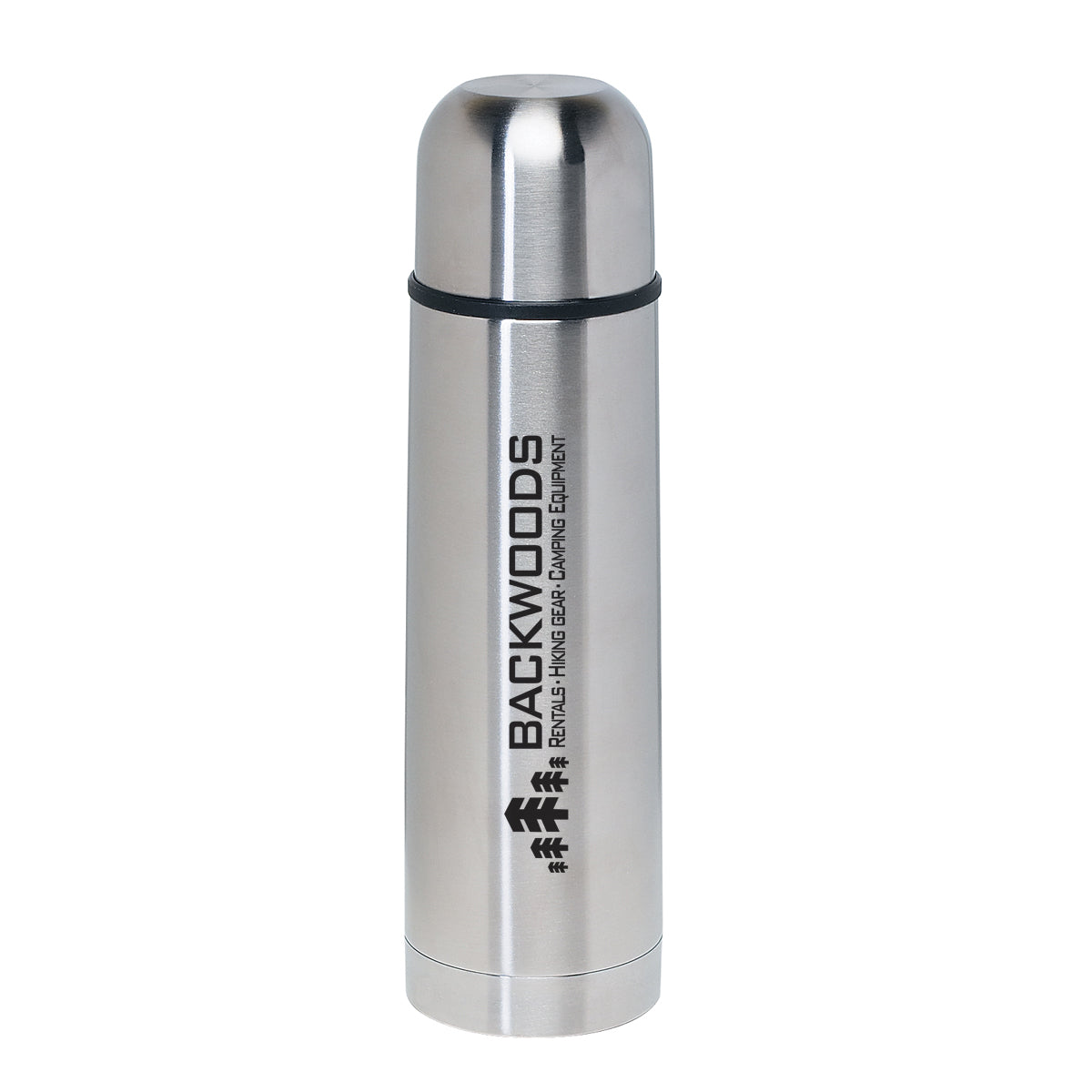 Stainless Steel Thermos, 16 oz - Silver - Silk Screen