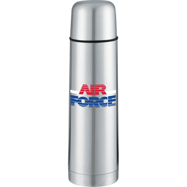 Stainless Steel Vacuum Bottle with Locking Cap, 16.9 oz