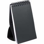 Stand Up Pocket Jotter with Recycled Cover, 3 x 5 Inches - Black - Right Angle