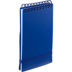 Stand Up Pocket Jotter with Recycled Cover, 3 x 5 Inches - Blue - Right Angle 2