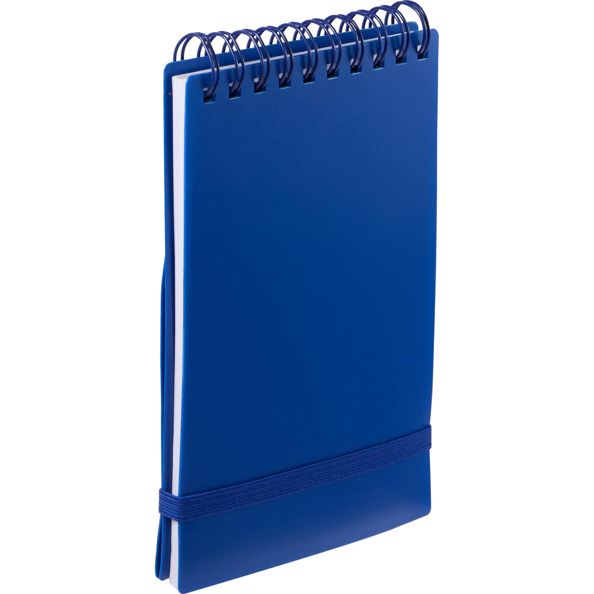 Stand Up Pocket Jotter with Recycled Cover, 3 x 5 Inches - Blue - Right Angle 2