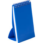 Stand Up Pocket Jotter with Recycled Cover, 3 x 5 Inches - Blue - Right Angle