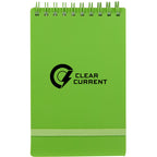 Stand Up Pocket Jotter with Recycled Cover, 3 x 5 Inches - Lime - Front