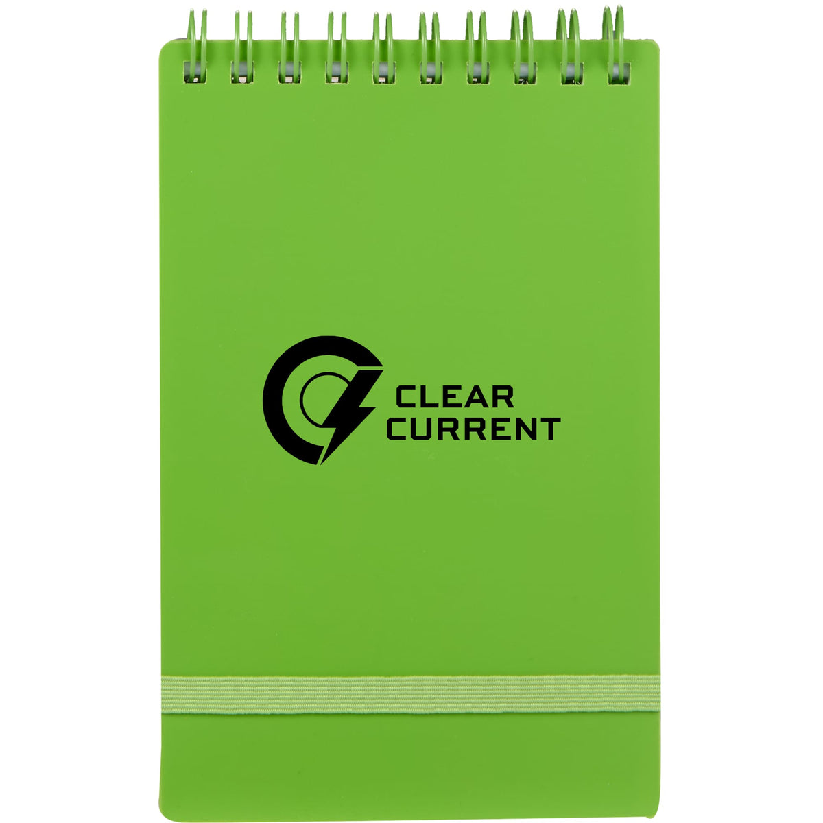 Stand Up Pocket Jotter with Recycled Cover, 3 x 5 Inches - Lime - Front