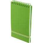 Stand Up Pocket Jotter with Recycled Cover, 3 x 5 Inches - Lime - Left Angle