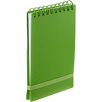 Stand Up Pocket Jotter with Recycled Cover, 3 x 5 Inches - Lime - Right Angle 2