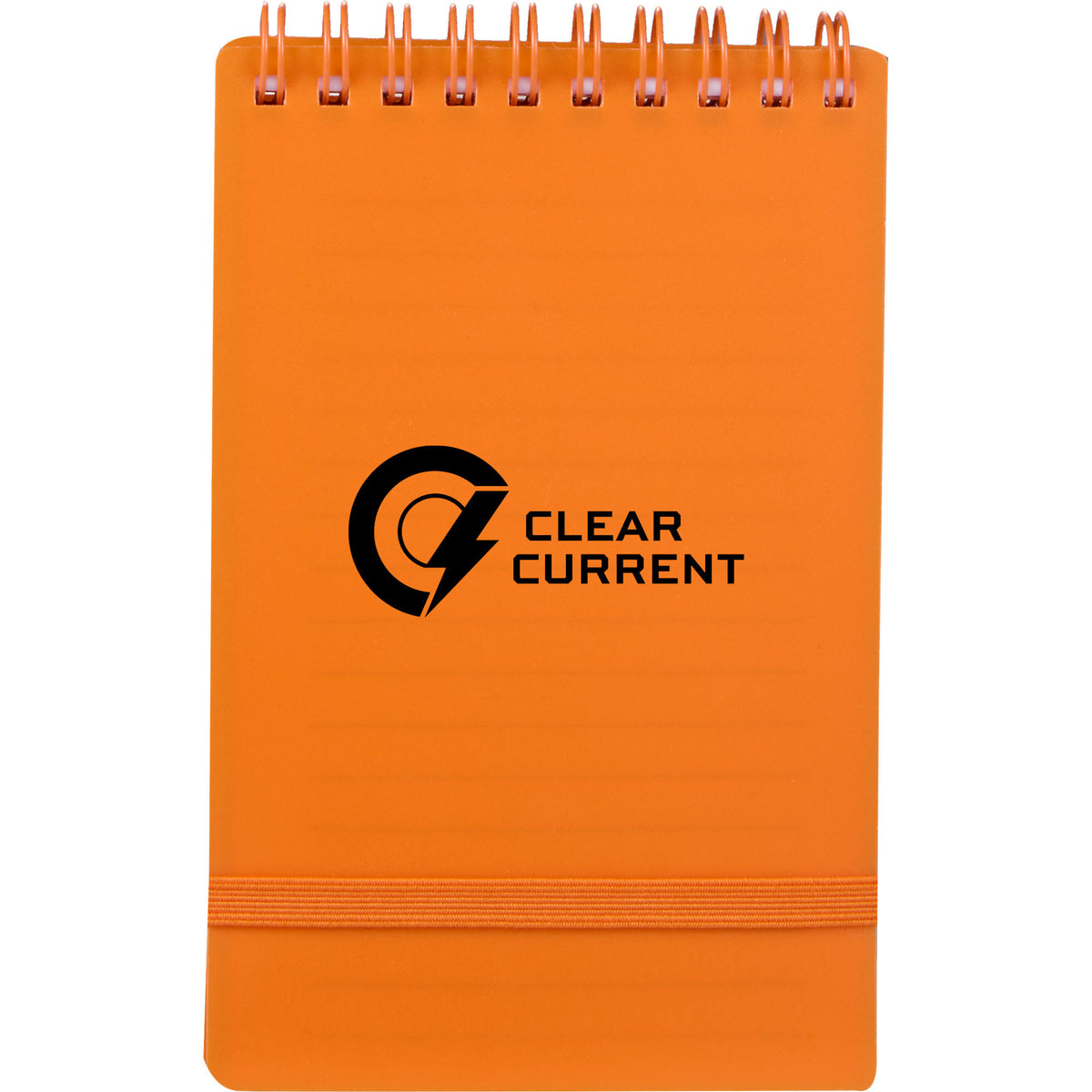 Stand Up Pocket Jotter with Recycled Cover, 3 x 5 Inches - Orange - Front