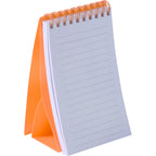 Stand Up Pocket Jotter with Recycled Cover, 3 x 5 Inches - Orange - Left Angle