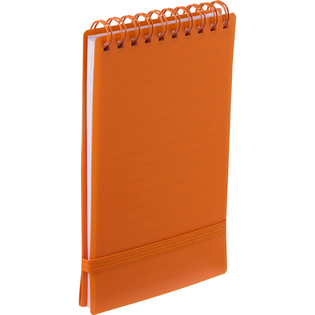 Stand Up Pocket Jotter with Recycled Cover, 3 x 5 Inches - Orange - Right Angle 2