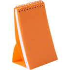 Stand Up Pocket Jotter with Recycled Cover, 3 x 5 Inches - Orange - Right Angle