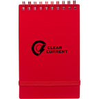 Stand Up Pocket Jotter with Recycled Cover, 3 x 5 Inches - Red - Front