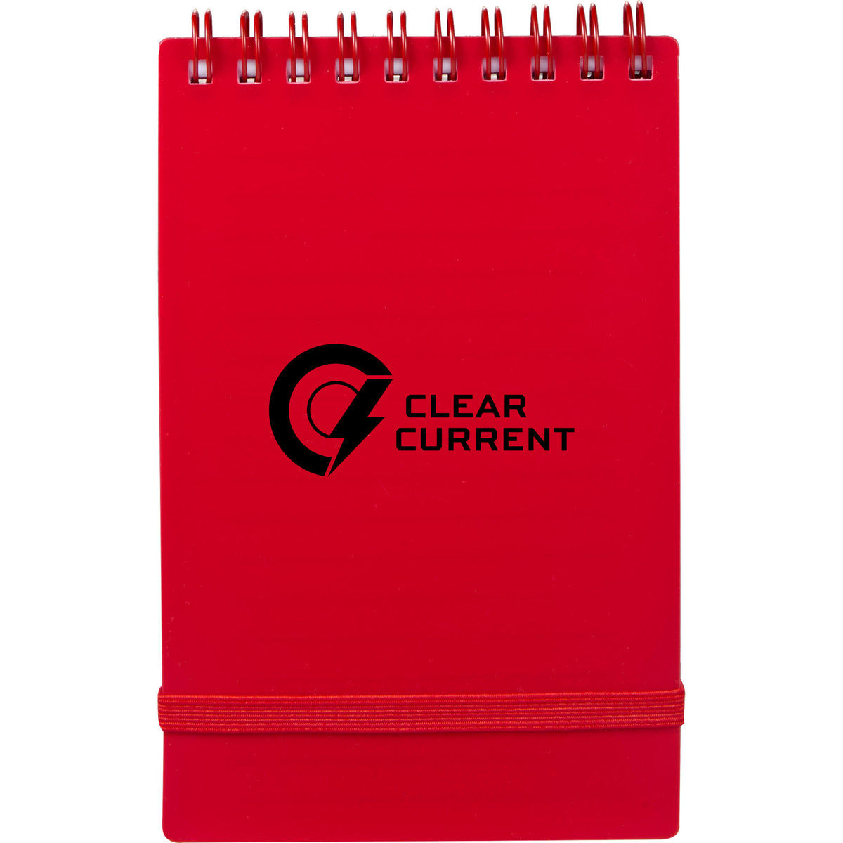 Stand Up Pocket Jotter with Recycled Cover, 3 x 5 Inches - Red - Front