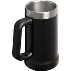 Stanley Adventure Big Grip Beer Stein, 24 oz - Hammertone Black - Right Angle