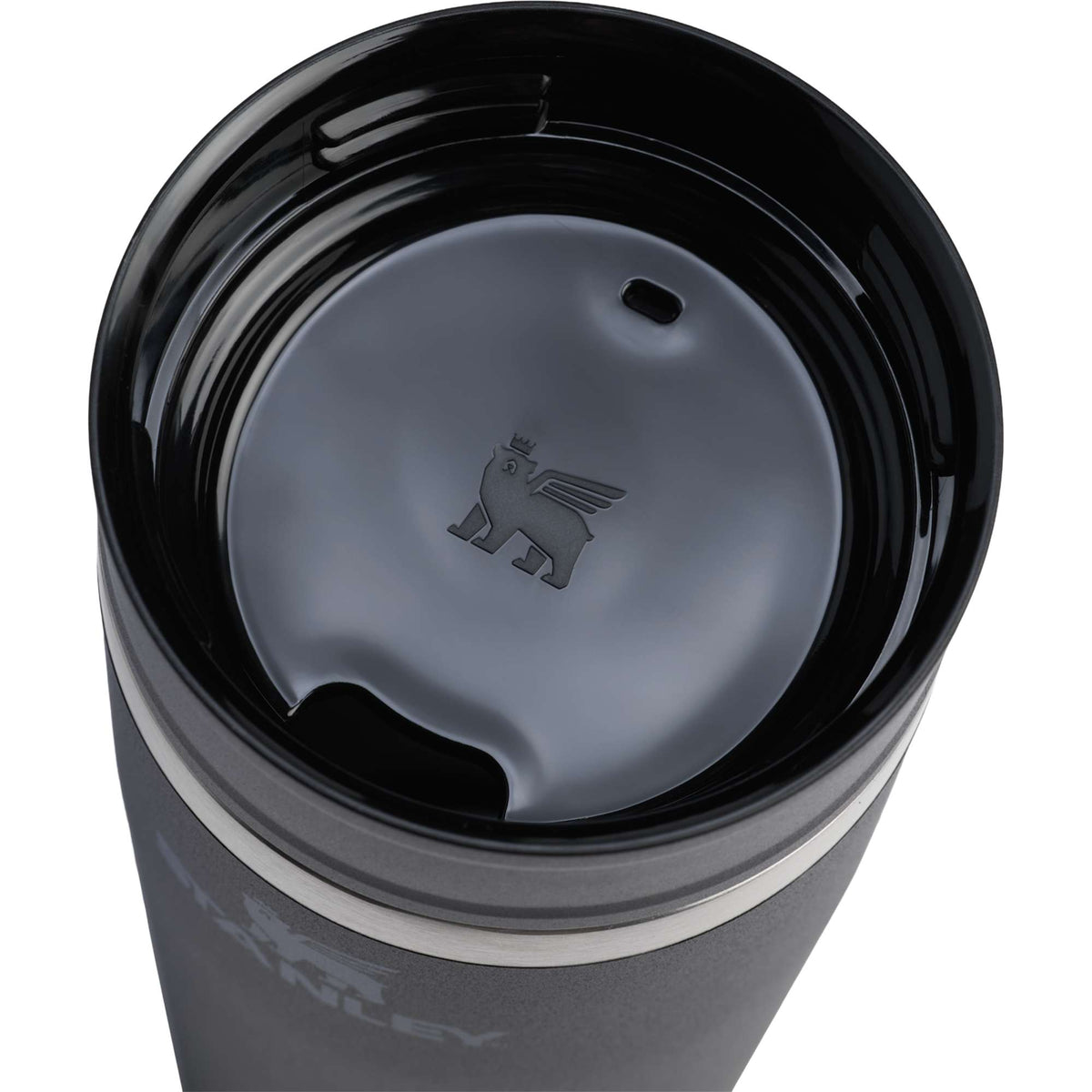 Stanley Cafe-To-Go Travel Mug, 20 oz - Black - Right Angle Detail 2