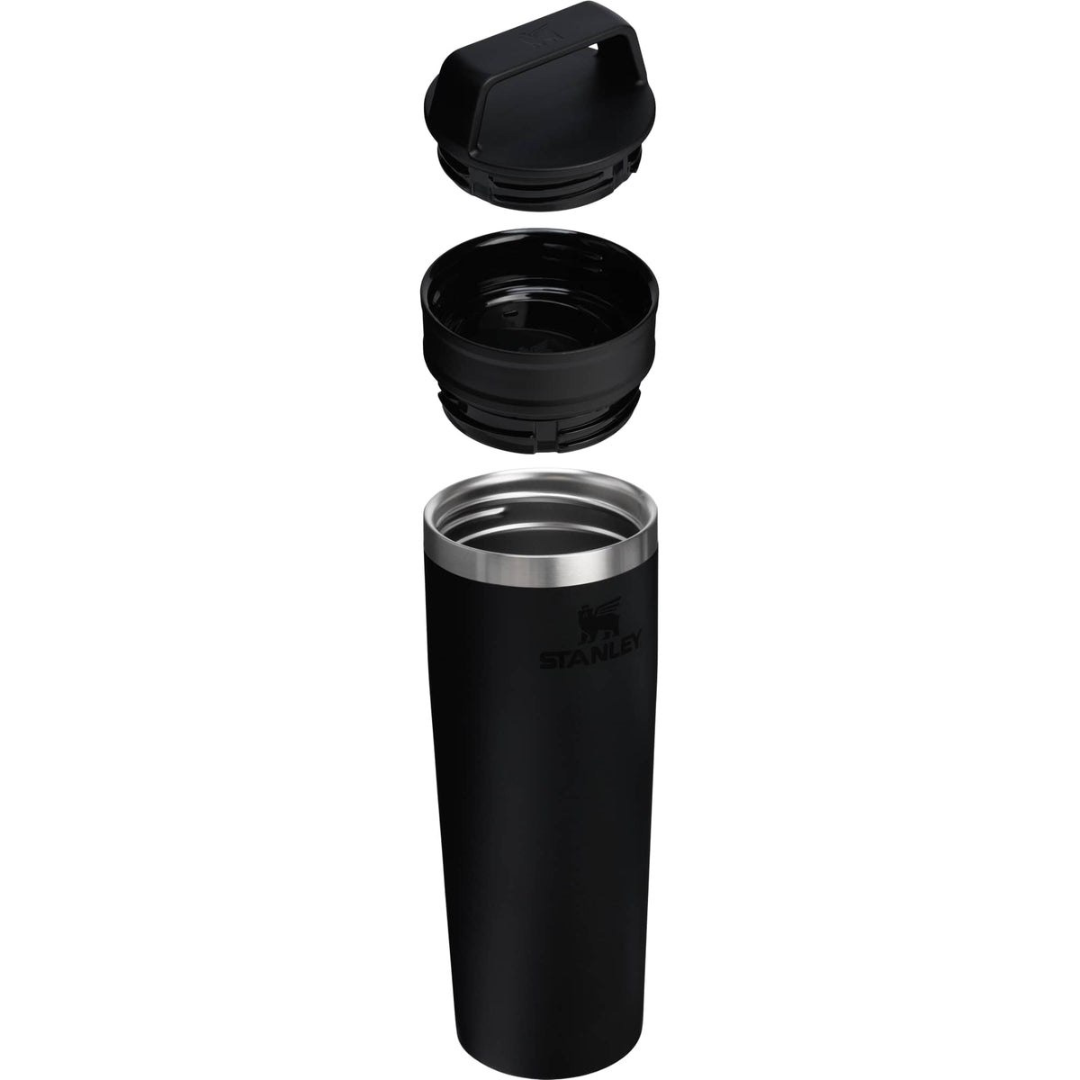 Stanley Cafe-To-Go Travel Mug, 20 oz Full Color - Black - Right Angle 2