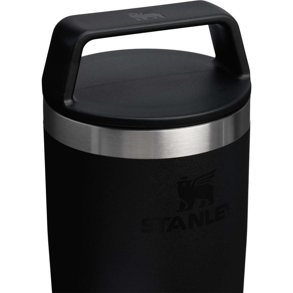 Stanley Cafe-To-Go Travel Mug, 20 oz Full Color - Black - Right Angle Detail