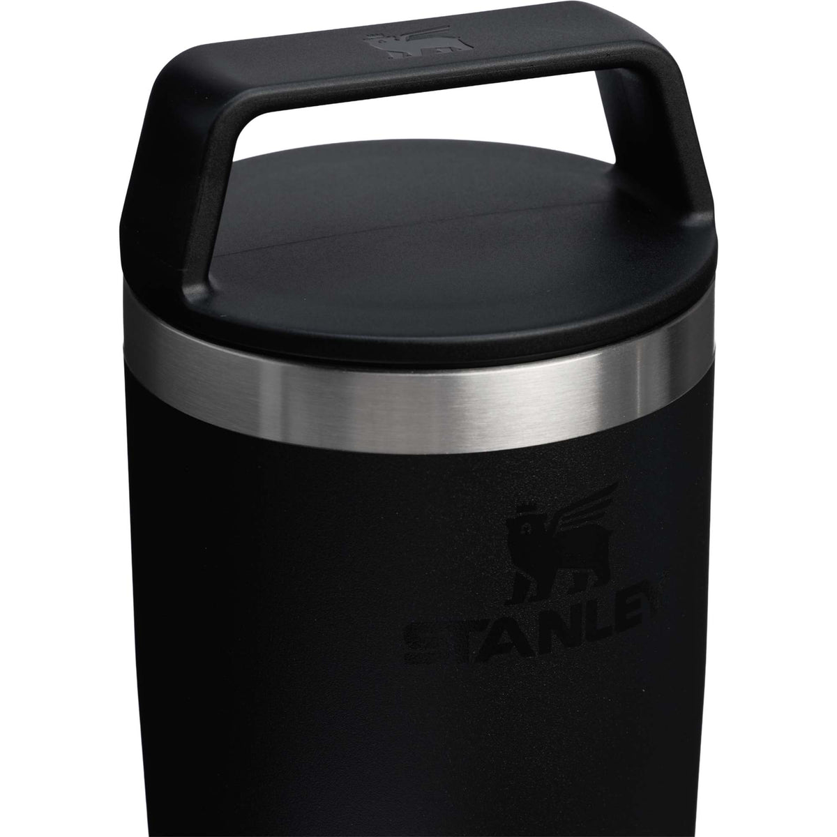 Stanley Cafe-To-Go Travel Mug, 20 oz Full Color - Black - Right Angle Detail