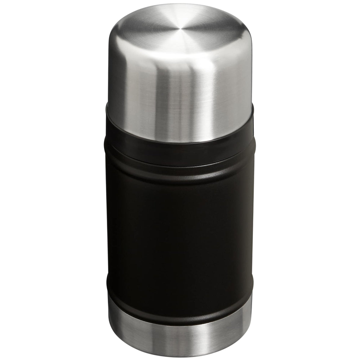 Stanley Classic Legendary Food Jar with Cup Lid, 24 oz Laser Engraving - Black - Back Detail