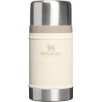 Stanley Classic Legendary Food Jar with Cup Lid, 24 oz Laser Engraving - Cream - Back