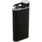 Stanley Easy Fill Hip Flask with Wide Mouth, 8 oz - Hammertone Black - Right Angle 2