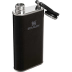 Stanley Easy Fill Hip Flask with Wide Mouth, 8 oz - Hammertone Black - Right Angle
