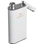 Stanley Easy Fill Hip Flask with Wide Mouth, 8 oz - Hammertone Frost - Right Angle
