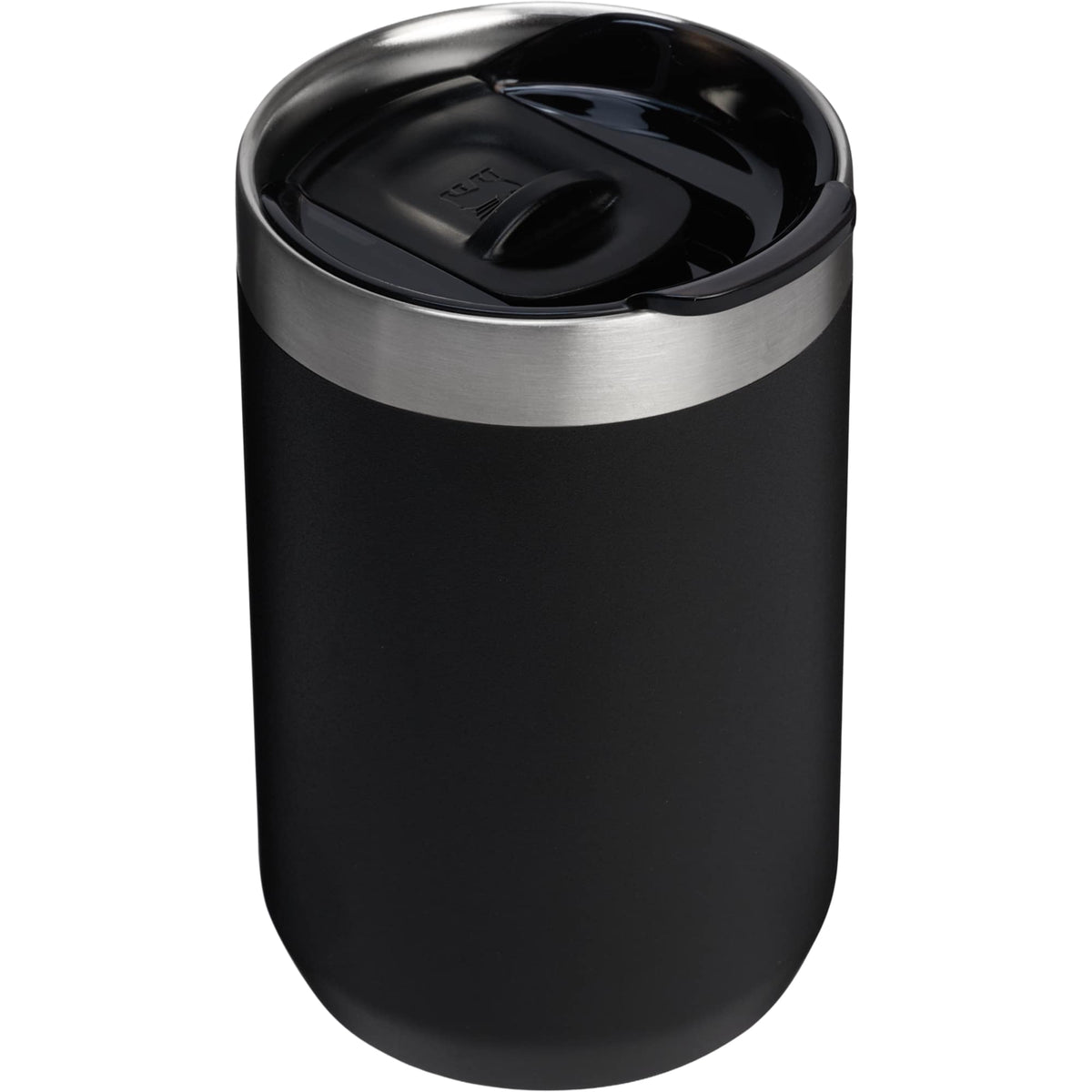 Stanley Everyday Camp Cup with Slider Lid, 12 oz - Black - Detail Right Angle