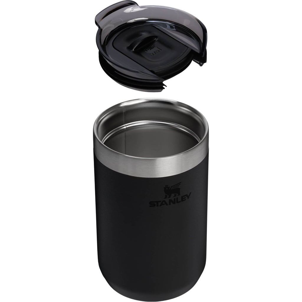 Stanley Everyday Camp Cup with Slider Lid, 12 oz Full Color - Black - Detail Right Angle 2