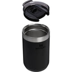 Stanley Everyday Camp Cup with Slider Lid, 12 oz Full Color - Black - Detail Right Angle 2