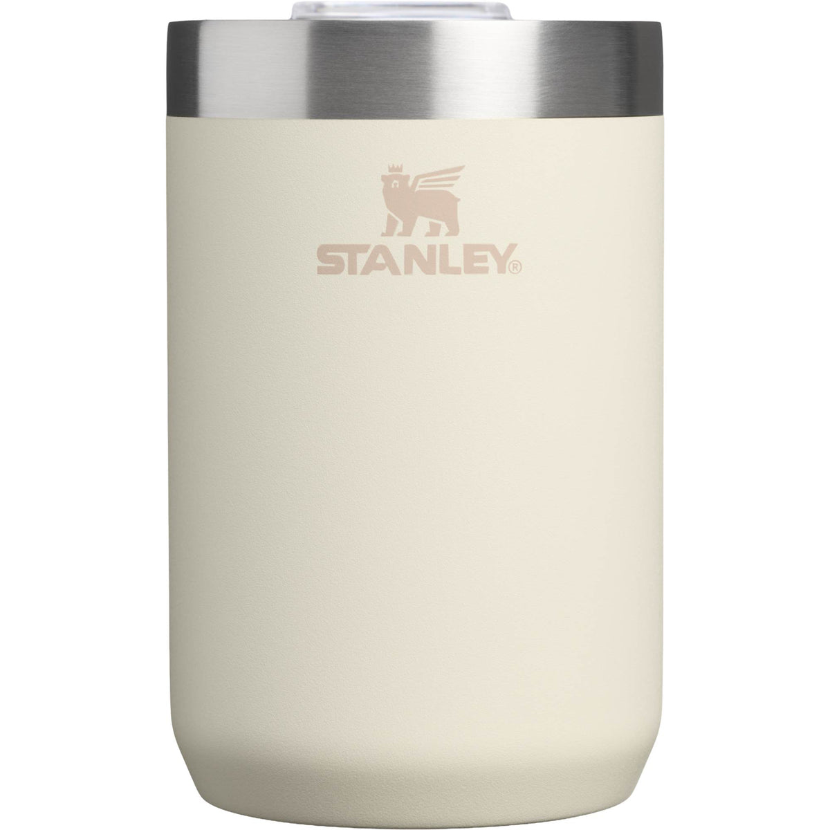 Stanley Everyday Camp Cup with Slider Lid, 12 oz Laser Engraving - Cream - Back