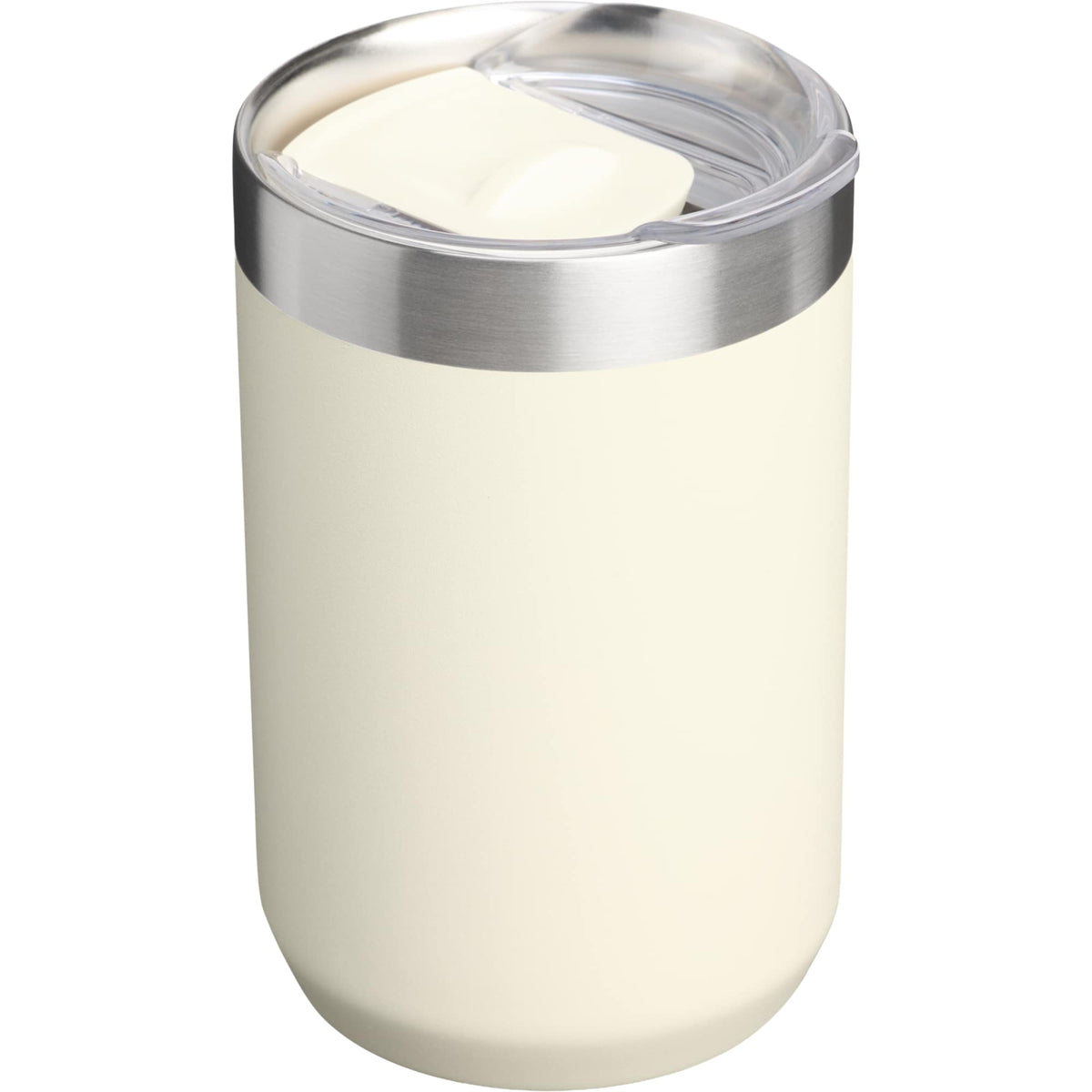 Stanley Everyday Camp Cup with Slider Lid, 12 oz Laser Engraving - Cream - Detail Right Angle 2