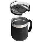 Stanley Everyday Camp Mug, 12 oz - Black - Right Angle