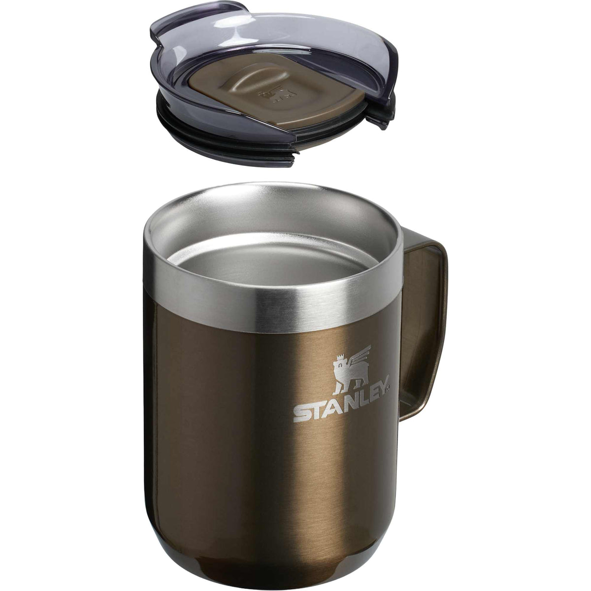 Stanley Everyday Camp Mug, 12 oz - Gun Metal - Right Angle