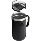 Stanley Everyday Camp Mug, 24 oz Laser Engraving - Black - Right Angle Detail