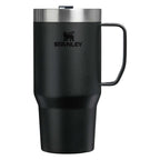 Stanley Everyday Suburban Travel Mug with Handle, 24 oz Laser Engraving - Black - Back