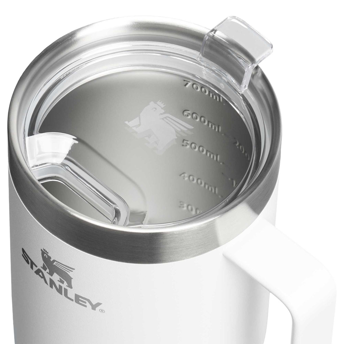 Stanley Everyday Suburban Travel Mug with Handle, 24 oz Laser Engraving - Frost - Detail Front