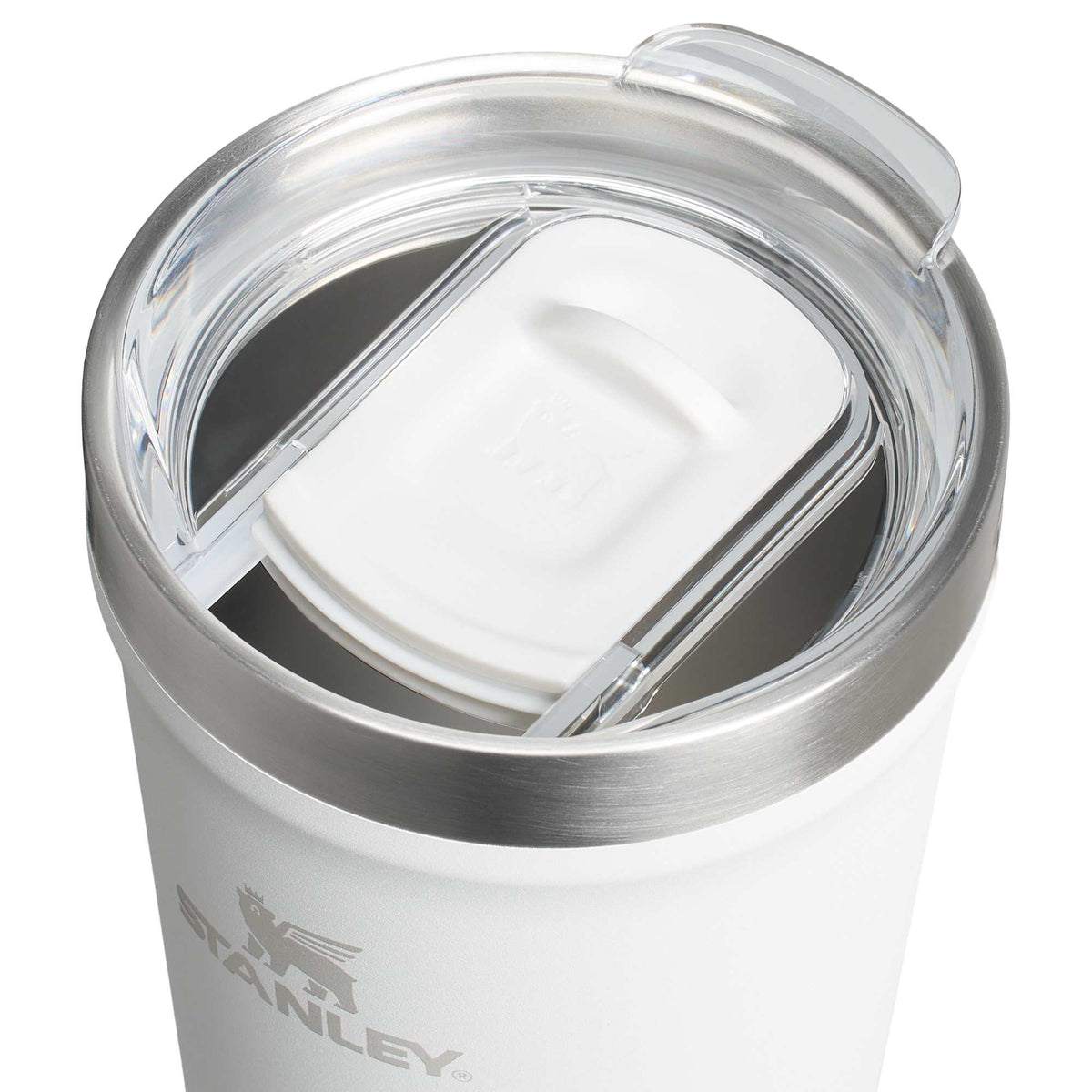 Stanley Everyday Tumbler with Slider Lid, 20 oz Laser Engraving - Frost - Right Angle Detail