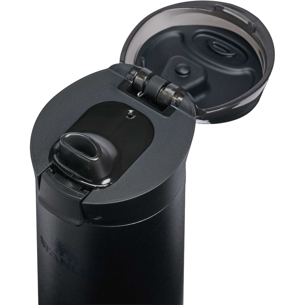 Stanley Flowstate Spring Bottle with Lanyard, 20 oz Full Color - Black - Detail