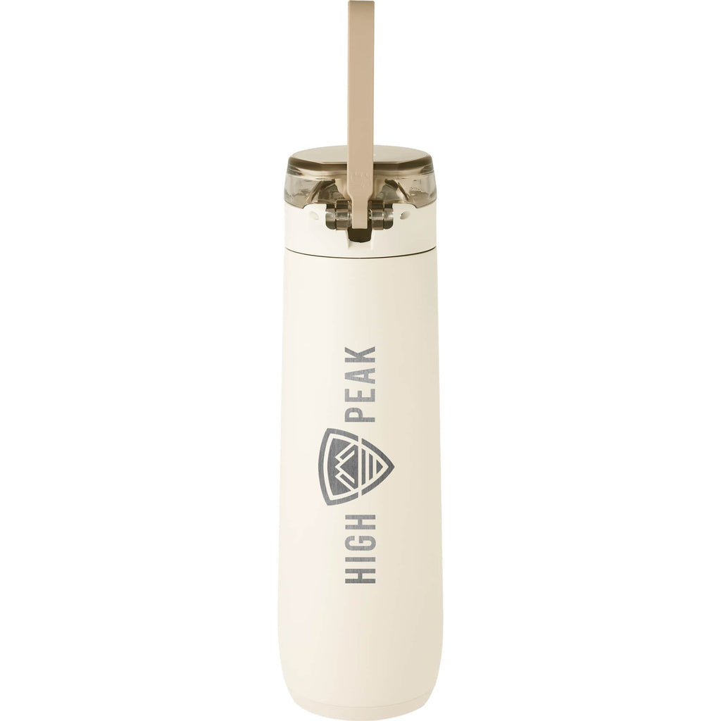 Stanley Flowstate Spring Bottle with Lanyard, 20 oz Full Color - Cream - Front